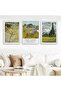 Set of 3 Natural Wood Laminated Frame Classic Works Abstract Vincent Van Gogh 30X40Cm 40X60Cm Hpn133