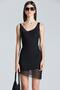 2475 Black Dress with Tulle Detail - 2