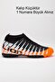 Unisex Sock-Fitted Astroturf Football Shoes Orange Black - 2