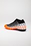 Unisex Sock-Fitted Astroturf Football Shoes Orange Black - 5