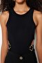 Siyah Aksesuarlı Pencere/Cut Out Detaylı Çıtçıtlı Örme Body TPRSS23BD00044 - 4
