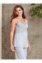 Women's Combed Cotton Lace Dressing Gown Pajama Set - 2810 - 2