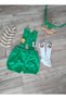 Safari Concept Baby Boy Green Salopette Bow Tie Socks Set Cake Blast 1 Year Old Shoot
