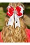 Red and White Bow with Crescent and Star Stones with Turkish Flag 23 April 19 May School Show Feast Buckle - 2