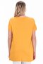 Women's Plus Size Mustard Viscose V-Neck Blouse 65n22538 - 2