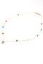 Blue Jewelled Triangle Design Colorful Beads Women's Necklace Q0329 - 2