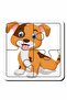 Cute Dog 4 Piece Jigsaw First Puzzle, Easy Puzzle