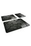 Set of 3 Anthracite Crystal| Glass Cutting Board - Glass Cutting Table