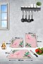 Team Tropical Flamingo| Glass Cutting Board - Glass Cutting Plate 3 Pieces - 2