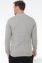 Tokyo Orange Zipper Detailed Organic Cotton Gray Melange Knitwear Cardigan - 5