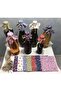 50 Pieces Mixed Color Crispy Floral Bottle Cap Fabric (Cover) and Beaded Binding Rope