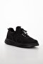 Men's Black Casual Soft Sole Sneaker Lace-up Comfortable Durable Lightweight Walking Shoes - 6