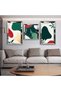 Colorful Mirrored Triple Mdf Table Set and Clock Set with Silver Mirrored Plexiglass Frame