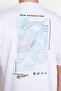 Beyaz Oversize/Geniş Kesim Baskılı %100 Pamuklu T-Shirt TMNSS23TS00238 - 5