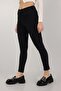 Black High Waist Lycra Jeans Trousers 00157766 - 2