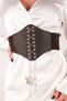 Women's Elastic Corset Belt Silver Butterfly And Chain Lace-up Elastic Belt Dress Belt Waist Belt - 2