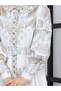 Atlas Fabric Floral Print Dress - 7