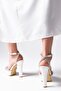 Stone White Color Women's Heeled Shoes - 3