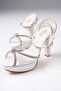 Stone White Color Women's Heeled Shoes - 8