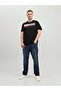 Jack Jones12158505 Striped Printed Oversize T-shirt - Black - 6xl
