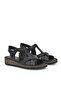 , Women's Genuine Leather Sandals 1411008Z207 Black - 2