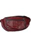 Genuine Leather Waist Bag Claret Red