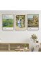 Set of 3 Natural Wood Laminated Frame Classic Works Abstract Vincent Van Gogh 30X40Cm 40X60Cm Hpn136