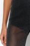 Black Wide-Leg Lined Glitter Knitted Mesh Trousers Tprss23Pl00036 - 5