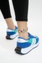 Men's Women's Daily Comfortable Sole Blue Sports Shoes Sneaker - 4