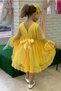 Lace Girl's Graduation Yellow Evening Dress Age 6/13 Aby815 - 2