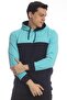 2 Renk Cepli Basic Kapüşonlu Sweatshirt