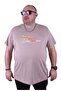 Large Size Crew Neck T-Shirt Wings 23112 Earth