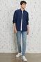 Men's Blue Extra Slim Fit Slim Fit Cotton Stretchy Rıss Jeans Denim - 2