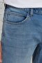 Men's Blue Extra Slim Fit Slim Fit Cotton Stretchy Rıss Jeans Denim - 5