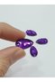 Crystal Planting Stone - 10*18 Mm Drop Purple (50 PCS)