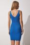 Strappy V-Neck Summer Knitwear Dress - 4
