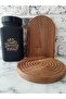 Serving Plate Dinner Plate Wooden Presentation Board 3 Piece Set - 3