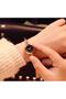 Rose-black Thin Bracelet Round Vintage&retro Watch