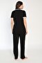 Cotton Corded Front Buttoned Maternity and Pregnant Pajamas Set - 4