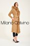 Furry Long Knitwear Cardigan (beige) - 5