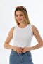 Halter Neck Ribbed Crop Undershirt - 4