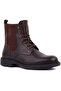 - Brown Leather Lace-Up Men's Boots 102-3516-7457 - 2