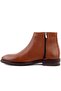- Tan Leather Zippered Eva Sole Men's Boots 102-3513-115584 - 3
