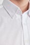 Men's White Slim Fit Narrow Cut Hidden Button Collar 100% Cotton Shirt - 4