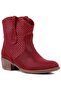 - Burgundy Zipperless Women's Summer Boots 105-2596-Venus - 2