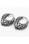 Gothic Antique Drop Model Large Snap Ring 316l Steel Men's Earrings
