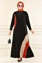 Wonderful Stripe Detailed Self-Pleated Sandy Dress - 3