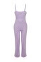 Lilac Cotton Polka Dot Rope Strap Knitted Pajama Set Thmss23Pt00226 - 9
