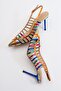 Gesto Gold Multi Women's Heeled Shoes - 4