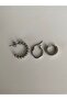 Steel Silver Kraisos 3-Piece Hoop Earring Set - No Darkening- - 2